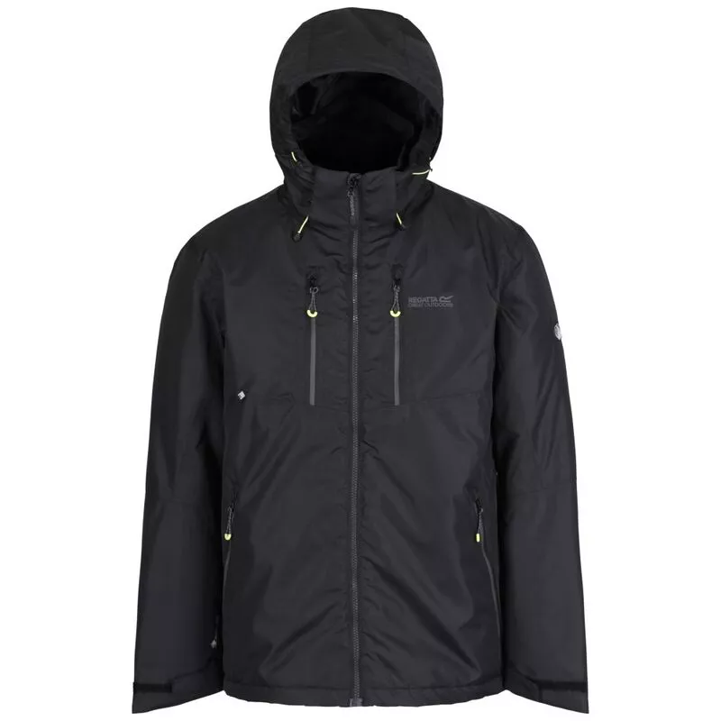 Regatta Mens Fabens II Waterproof Insulated Jacket Black Sportpurs