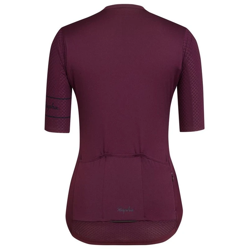 Rapha Womens Souplesse Aero Jersey Rich Burgundy Sportpursuit
