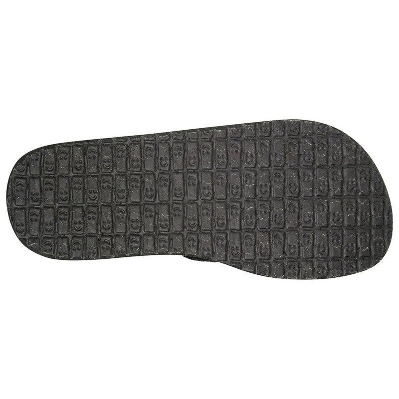 Sanuk Mens Beer Cozy Hops Slide Sandals Black Lime Honeycomb Sport