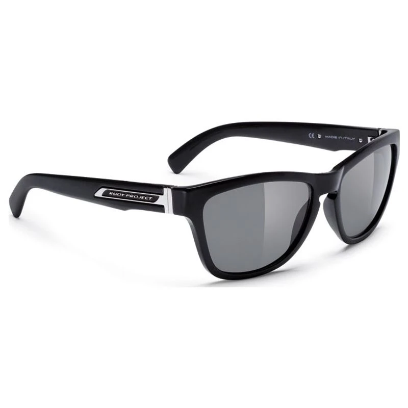 Rudy Project Jazz Sunglasses (Black Gloss Frame Smoke Lenses) Spor