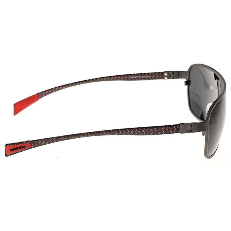 Breed Mens Atmosphere Titanium Fiber Polarized Sunglasses Gunmetal Bl
