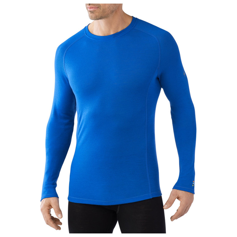Smartwool Mens Nts 200 Merino Long Sleeve Top Bright Blue Sportpur