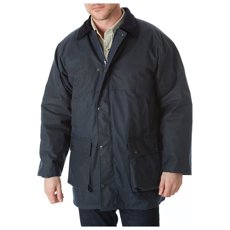 Sherwood Forest Classic Padded Wax Jacket Navy Sportpursuit