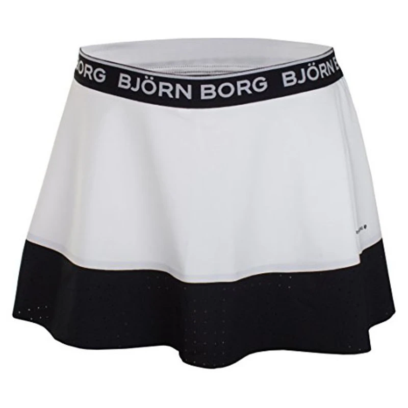 Aan boord Natte sneeuw chef Bjorn Borg Womens Tatum Tennis Skirt (White/Black) | Sportpursuit.com