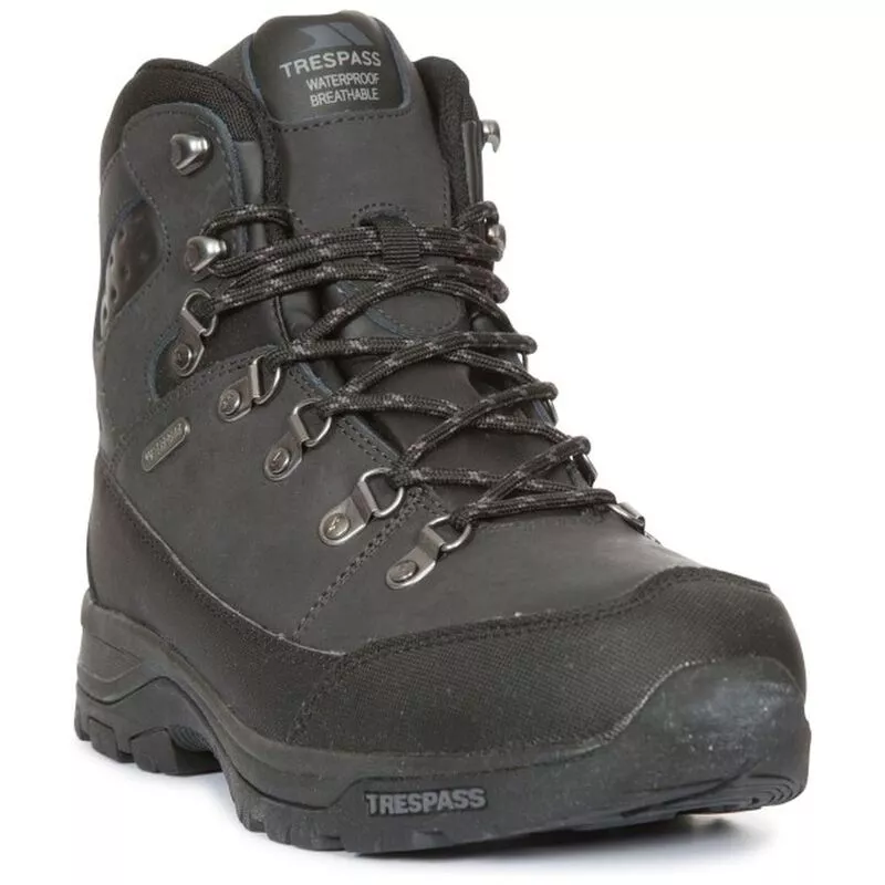 Trespass Mens Thorburn Hiking Boots Black Sportpursuit