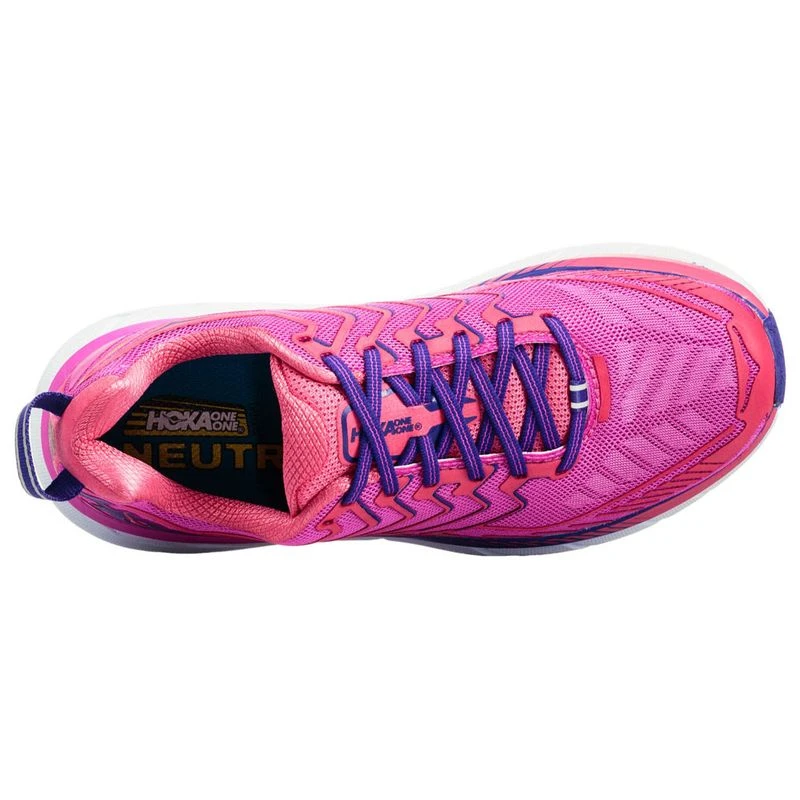 Hoka One One Womens Clifton 4 Shoes Fuchsia Hot Pink Sportpursuit