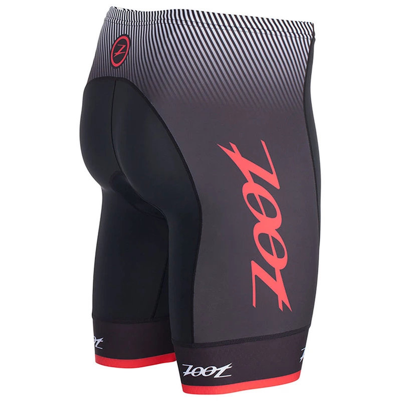 Zoot Mens Tri Team 8 Inch Compression Shorts Black Race Day Red Sp
