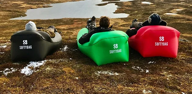 Softybag inflatable discount polyester lounge chair